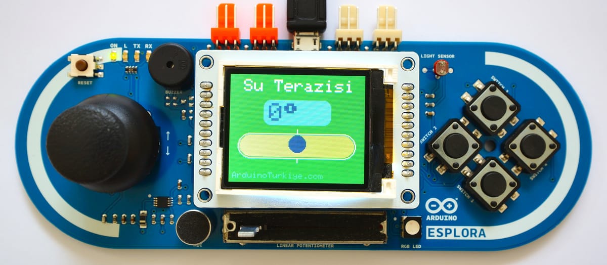 Arduino Esplora ile Su Terazisi