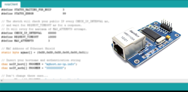 Arduino ve ENC28J60 Ethernet Modülü Uygulamaları-1: No-ip.com