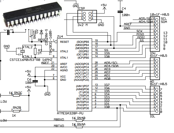Arduino Mikrodenetleyicilerinden Atmega328p
